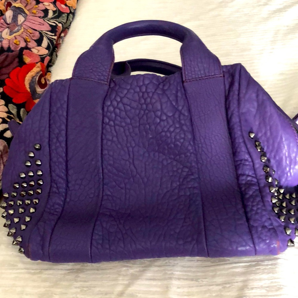 MCM limited edition purple handbag.